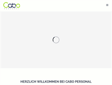 Tablet Screenshot of cabo-personal.de